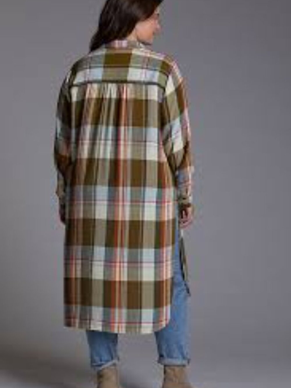 Pilcro | Dresses | Pilcro Anthropologie Plaid Button Front Duster